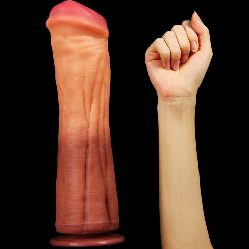 Dương Vật Giả Lovetoy 12 inch Hình Ngựa To Khủng King Size Silicon 2 Lớp Siêu Mềm